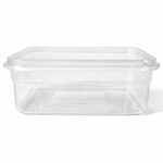 Contenedor Cuadrado Con Tapa 200Ml De Plastico - Imagen 2