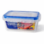 Contenedor Cuadrado Con Tapa 200Ml De Plastico