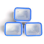 Set de 3 Piezas Contenedor Cuadrado con Tapa 200 ml - Imagen 5