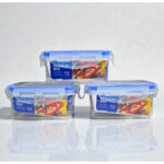 Set de 3 Piezas Contenedor Cuadrado con Tapa 200 ml - Imagen 2