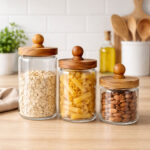 Contenedor De Almacenamiento Con Tapa De Bamboo 500Ml - Imagen 3