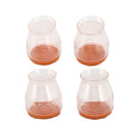 Set De 4 Pzas Protectores Antideslizantes Para Sillas Transparente - Imagen 2