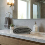 Toalla de Medio Baño Monaco Azul - Imagen 2