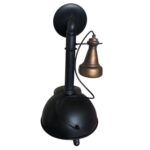 Reloj De Mesa Teléfono Antiguo - Negro - Imagen 4