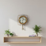 Reloj De Pared Con Péndulo - Dorado - Imagen 2