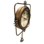 Reloj De Pared Con Péndulo - Dorado - Imagen 3