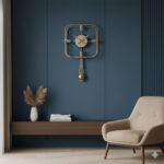 Reloj De Pared Con Péndulo - Plata - Imagen 2