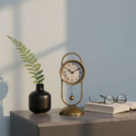 Reloj De Mesa Con Péndulo Decorativo - Imagen 2