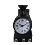 Reloj - Alcancía De Mesa Locomotora - Negro