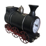 Reloj - Alcancía De Mesa Locomotora - Negro - Imagen 3