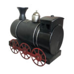 Reloj - Alcancía De Mesa Locomotora - Negro - Imagen 4