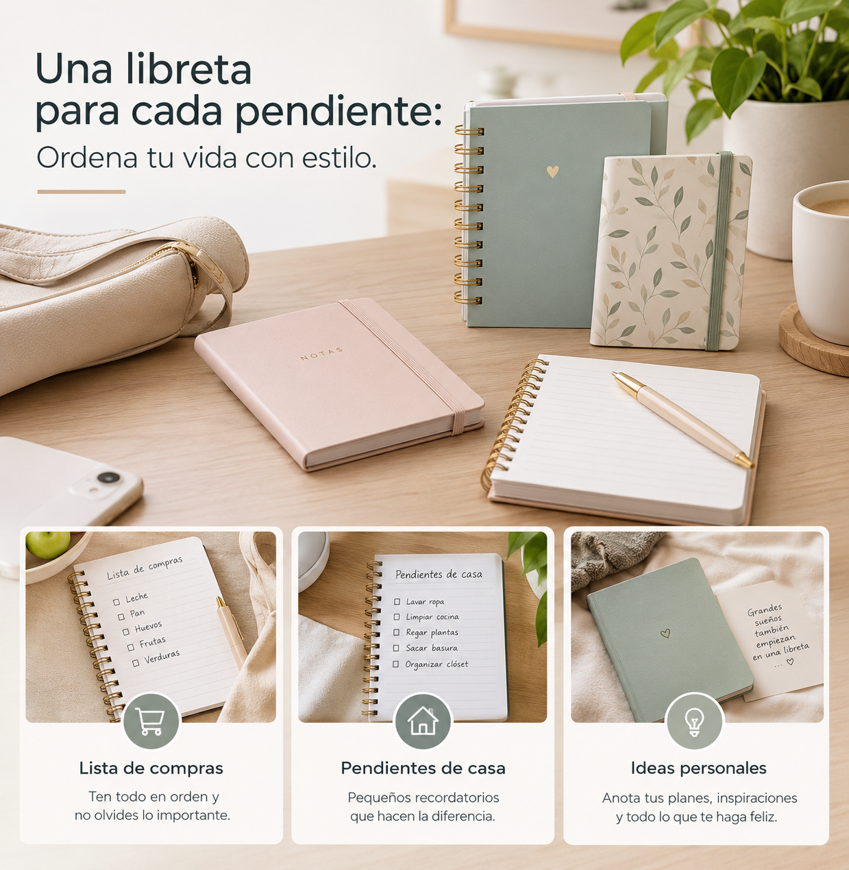 Libretas para cada pendiente