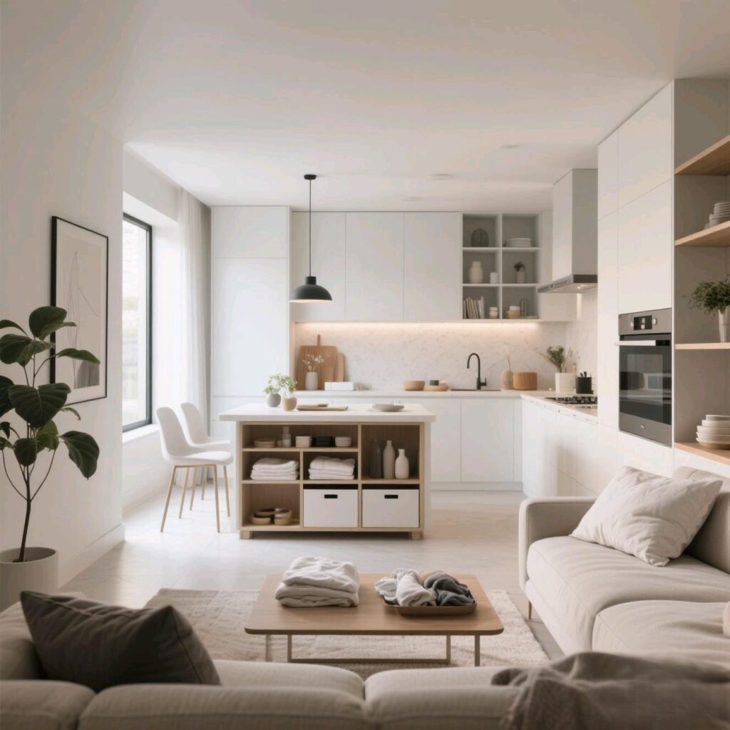 rea una rutina diaria de sala y cocina